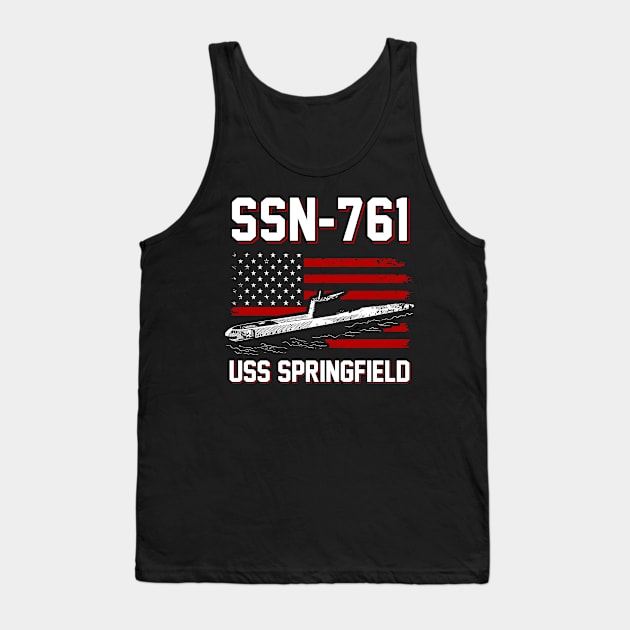 SSN-761 USS Springfield T-Shirt Tank Top by Zone32